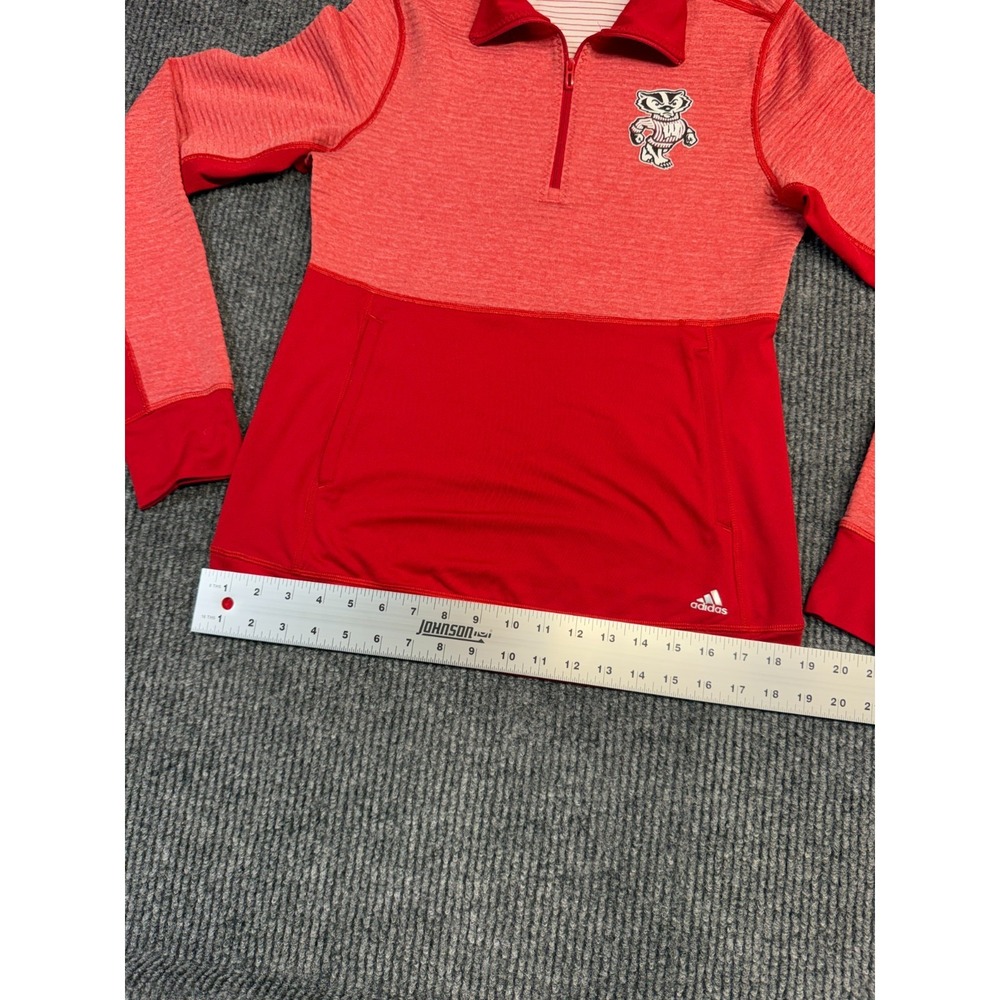 Wisconsin Badgers Adidas Women's Quarter Zip Pullover Sweatshirt‎ Size Unknown - Picture 8 of 13